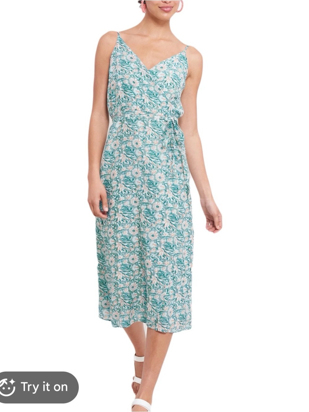 Roller Rabbit Women's Tishka Hetti Wrap Dress Small midi size medium